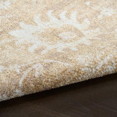 Show full view: Nourison Astra Machine Washable ASW19 Floral Area Rug, Ivory Gold, 94 x 120-in slide 3 of 9