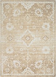 Nourison Astra Machine Washable ASW19 Floral Area Rug, Ivory Gold, 63 x 84-in
