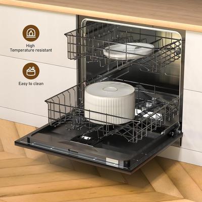 Show full view: EOX Ceramic with Copper Faucet Dog & Cat Water Fountain, Beige, 71-oz slide 6 of 7