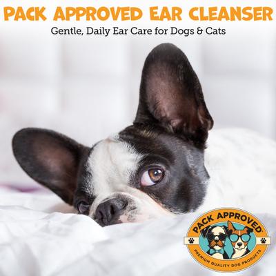 Show full view: Pack Approved Sweet Pea Vanilla Scent Ear Cleanser for Dogs & Cats, 8-oz bottle slide 2 of 7