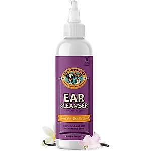 Pack Approved Sweet Pea Vanilla Scent Ear Cleanser for Dogs & Cats, 8-oz bottle