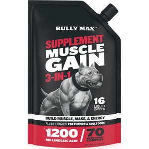 Bully Max 3-in-1 Muscle Gain Liquid Supplement for Dogs, 16-fl oz bottle
