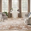 Show in main carousel: Nourison Astra Machine Washable ASW19 Floral Area Rug, Copper, 94 x 120-in slide 9 of 9
