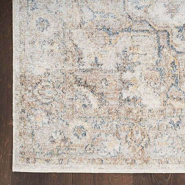 Show full view: Nourison Astra Machine Washable ASW12 Area Rug, Silver Grey, 63 x 84-in slide 2 of 9