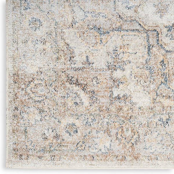 Show full view: Nourison Astra Machine Washable ASW12 Area Rug, Silver Grey, 63 x 84-in slide 6 of 9