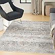 Show in main carousel: Nourison Astra Machine Washable ASW12 Area Rug, Silver Grey, 63 x 84-in slide 7 of 9