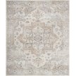 Show in main carousel: Nourison Astra Machine Washable ASW12 Area Rug, Silver Grey, 94 x 120-in slide 1 of 9