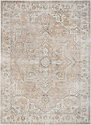 Nourison Astra Machine Washable ASW12 Area Rug, Beige, 63 x 84-in