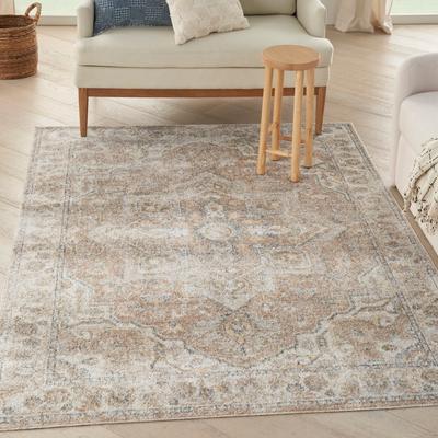 Show full view: Nourison Astra Machine Washable ASW12 Area Rug, Beige, 63 x 84-in slide 7 of 9