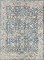 Nourison Astra Machine Washable ASW16 Floral Area Rug, Teal Beige, 63 x 84-in