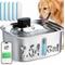 Show in main carousel: Vacqueen Stainless Steel Automatic Dog Water Fountain with 5 Filter & Sponge, Silver, Large: 2.64-gal, Modern slide 1 of 10