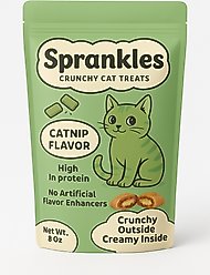 Sprankles Tasty Catnip Flavored Crunchy Cat Treats, 8-oz bag