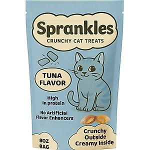 Sprankles Tasty Tuna Flavored Crunchy Cat Treats, 8-oz bag