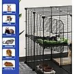 Show in main carousel: Yitahome 2-Tier Indoor DIY Metal Cat Playpen, Black slide 5 of 5