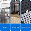 Show in main carousel: Yitahome 2-Tier Indoor & Outdoor DIY Cat Playpen with Removable Metal Wiring, Black slide 4 of 6