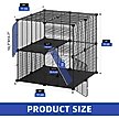 Show in main carousel: Yitahome 2-Tier Indoor DIY Metal Cat Playpen, Black slide 2 of 5
