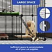 Show in main carousel: Yitahome 2-Tier Indoor DIY Metal Cat Playpen, Black slide 3 of 5