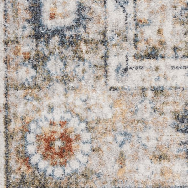 Show full view: Nourison Astra Machine Washable ASW16 Floral Area Rug, Gold Grey, 63 x 84-in slide 4 of 9
