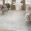 Show in main carousel: Nourison Astra Machine Washable ASW11 Area Rug, Light Grey, 94 x 120-in slide 7 of 9
