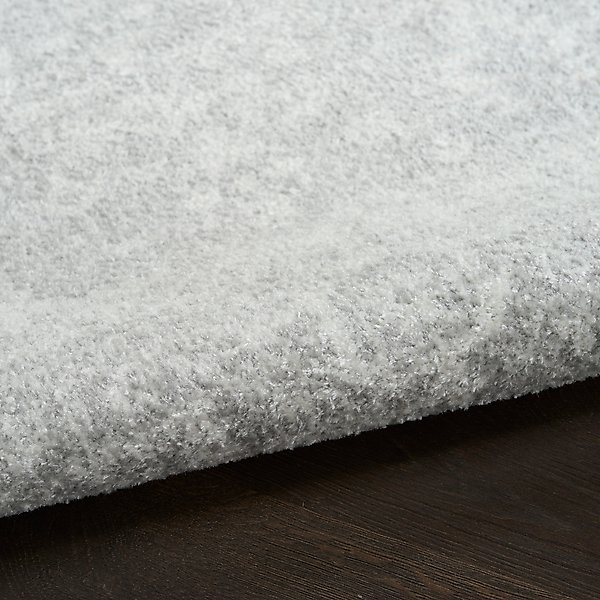 Show full view: Nourison Astra Machine Washable ASW11 Area Rug, Light Grey, 94 x 120-in slide 3 of 9