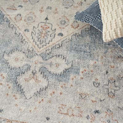 Show full view: Nourison Astra Machine Washable ASW11 Area Rug, Light Blue, 63 x 84-in slide 9 of 10