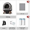 Show in main carousel: els pet Orbitie Automatic Self-Cleaning Cat Litter Box, Gray slide 8 of 10
