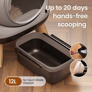 els pet Orbitie Automatic Self-Cleaning Cat Litter Box, Gray
