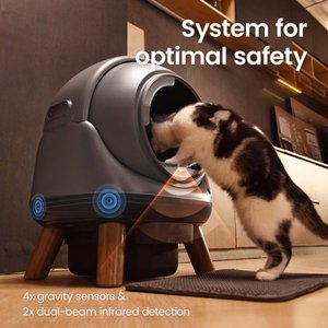 els pet Orbitie Automatic Self-Cleaning Cat Litter Box, Gray