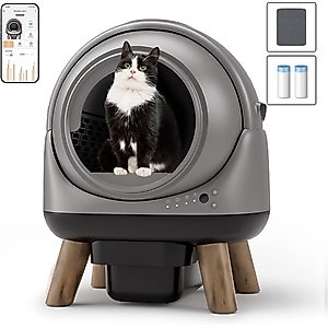 els pet Orbitie Automatic Self-Cleaning Cat Litter Box, Gray