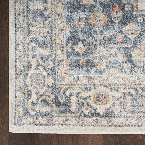 Show full view: Nourison Astra Machine Washable ASW11 Area Rug, Grey Gold, 63 x 84-in slide 2 of 9