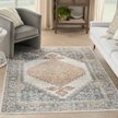 Show in main carousel: Nourison Astra Machine Washable ASW11 Area Rug, Grey Gold, 63 x 84-in slide 7 of 9
