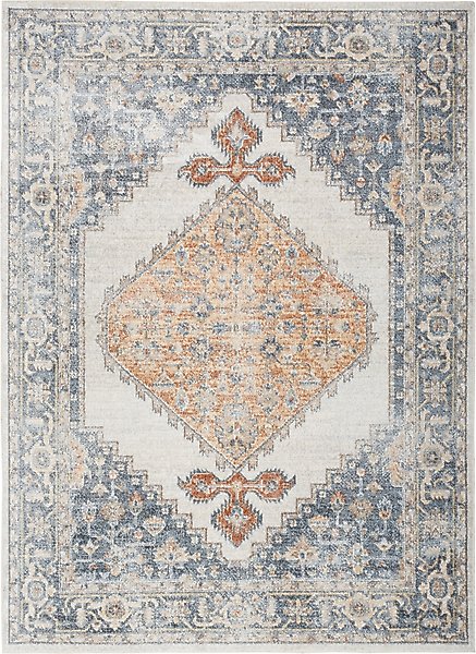 Show full view: Nourison Astra Machine Washable ASW11 Area Rug, Grey Gold, 63 x 84-in slide 1 of 9
