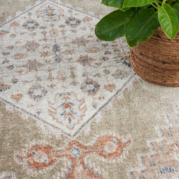 Show full view: Nourison Astra Machine Washable ASW11 Area Rug, Sage Multi, 63 x 84-in slide 8 of 9