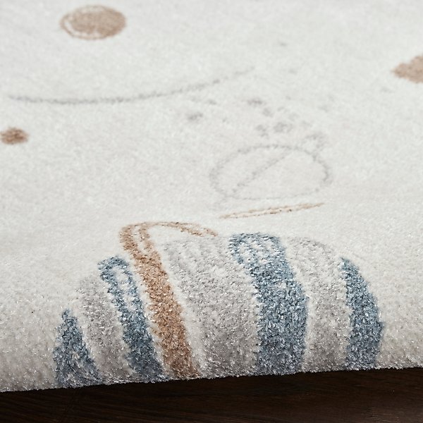 Show full view: Nourison Astra Machine Washable ASW18 Graphic Area Rug, Ivory Multicolor, 63 x 84-in slide 3 of 9