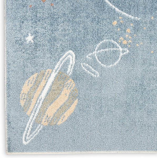 Show full view: Nourison Astra Machine Washable ASW18 Graphic Area Rug, Blue Multicolor, 63 x 84-in slide 6 of 9
