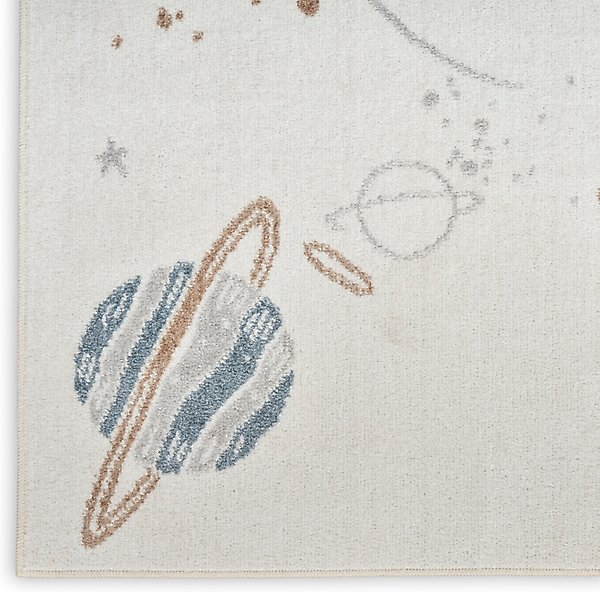 Show full view: Nourison Astra Machine Washable ASW18 Graphic Area Rug, Ivory Multicolor, 63 x 84-in slide 6 of 9
