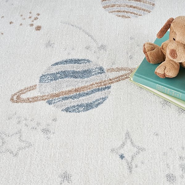 Show full view: Nourison Astra Machine Washable ASW18 Graphic Area Rug, Ivory Multicolor, 63 x 84-in slide 8 of 9
