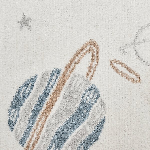 Show full view: Nourison Astra Machine Washable ASW18 Graphic Area Rug, Ivory Multicolor, 63 x 84-in slide 4 of 9