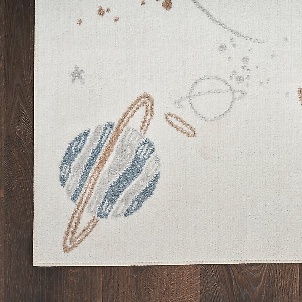 Show full view: Nourison Astra Machine Washable ASW18 Graphic Area Rug, Ivory Multicolor, 63 x 84-in slide 2 of 9