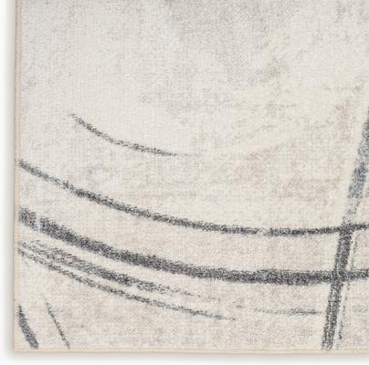 Show full view: Nourison Astra Machine Washable ASW14 Abstract Area Rug, Silver Blue, 63 x 84-in slide 6 of 10