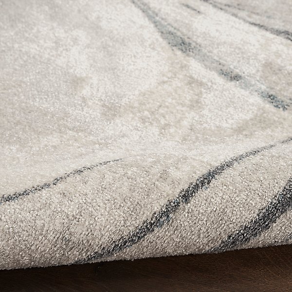 Show full view: Nourison Astra Machine Washable ASW14 Abstract Area Rug, Silver Blue, 63 x 84-in slide 3 of 9