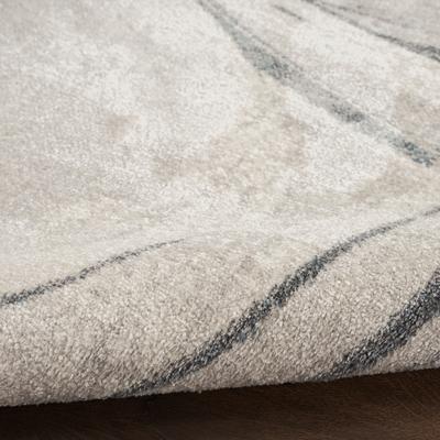 Show full view: Nourison Astra Machine Washable ASW14 Abstract Area Rug, Silver Blue, 63 x 84-in slide 3 of 10