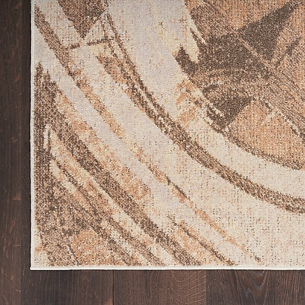 Show full view: Nourison Astra Machine Washable ASW14 Abstract Area Rug, Beige, 63 x 84-in slide 2 of 9