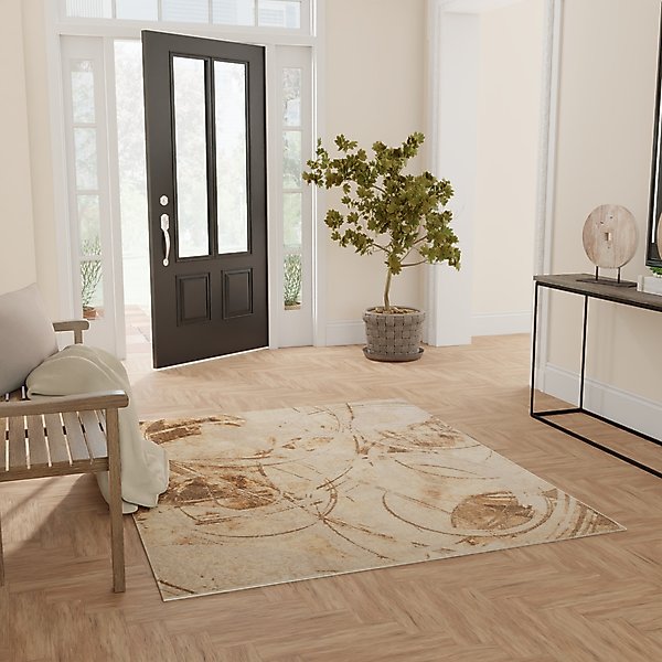Show full view: Nourison Astra Machine Washable ASW14 Abstract Area Rug, Beige, 63 x 84-in slide 7 of 9