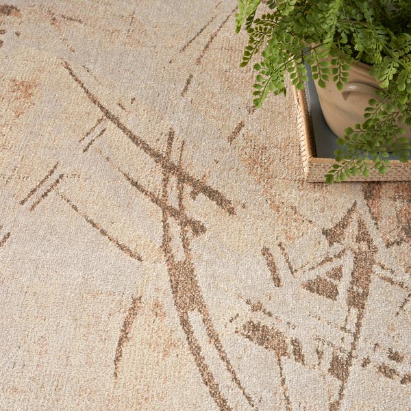 Show full view: Nourison Astra Machine Washable ASW14 Abstract Area Rug, Beige, 63 x 84-in slide 8 of 9