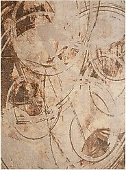 Nourison Astra Machine Washable ASW14 Abstract Area Rug, Beige, 63 x 84-in