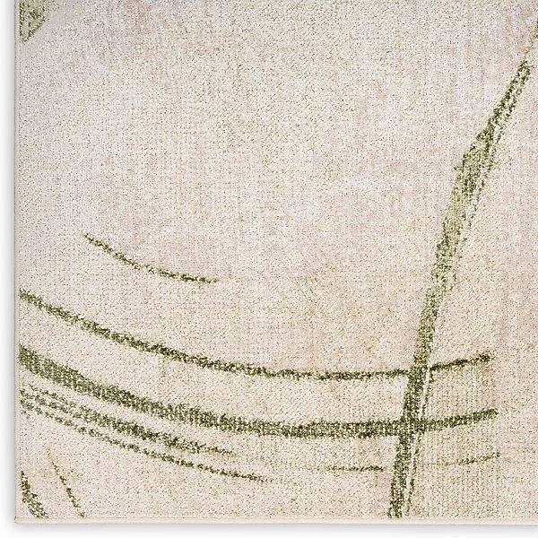 Show full view: Nourison Astra Machine Washable ASW14 Abstract Area Rug, Beige Green, 94 x 120-in slide 6 of 9