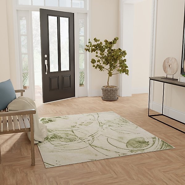 Show full view: Nourison Astra Machine Washable ASW14 Abstract Area Rug, Beige Green, 63 x 84-in slide 7 of 9