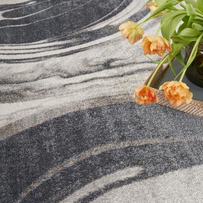 Show full view: Nourison Astra Machine Washable ASW15 Abstract Area Rug, Ivory Grey, 63 x 84-in slide 8 of 9