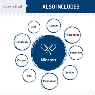 Show full view: Chew + Heal Limited Ingredient Wild Alaskan Salmon Multivitamin Soft Jerky Dog Treats, 5-oz bag slide 5 of 11